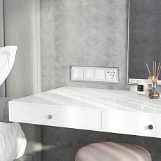 Выключатель Werkel Hammer двухклавишный белый W1220001 4690389162268 2