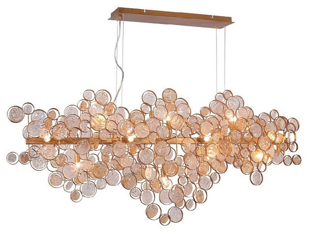 Подвесной светильник Crystal Lux Deseo SP15 L1400 Gold Фото № 3