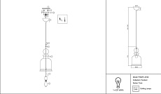 Подвесной светильник Maytoni Tone P002PL-01BZ 2