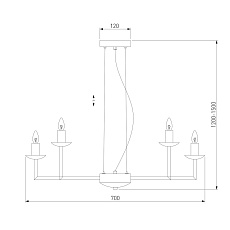 Подвесная люстра Eurosvet Cariso 60150/10 хром 2