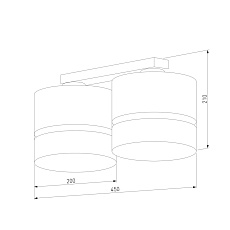 Потолочная люстра TK Lighting 6692 Paglia 1