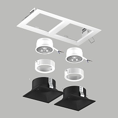 Комплект со светильником Lightstar Domino Quadro (214526+214507+214507+214006+214006) D5260707WMOD 3