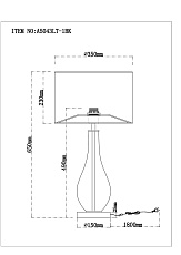 Настольная лампа Arte Lamp Naos A5043LT-1BK 1