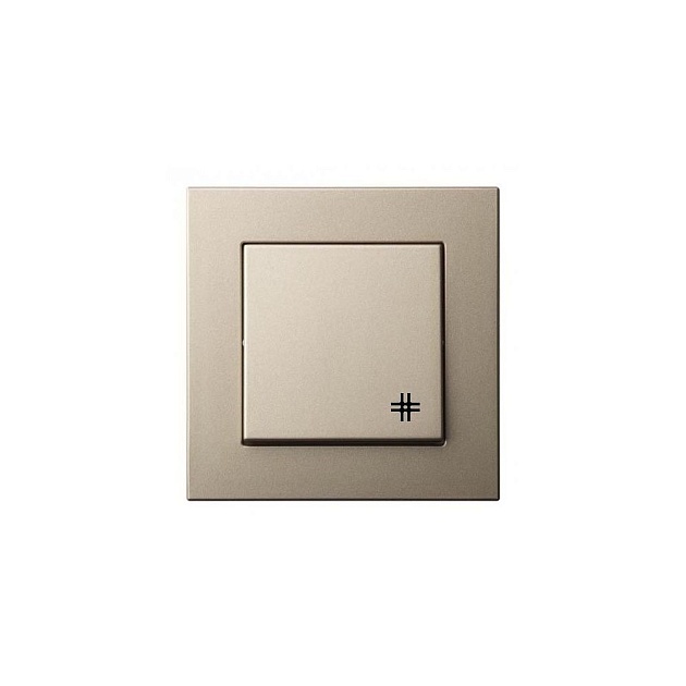 Переключатель перекрестный Liregus Epsilon шампань 28-305 Фото № 1