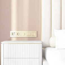 Выключатель одноклавишный проходной Werkel шампань W1112011 4690389157103 5