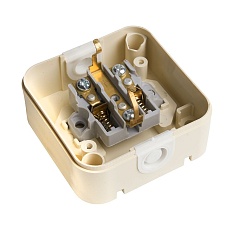 Розетка 2P+PE Stekker Брест с крышкой слоновая кость PST16-21-44 49058 3