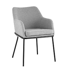 Кухонный стул с подлокотниками Stool Group Кози ткань букле серый AV 318-L04-08