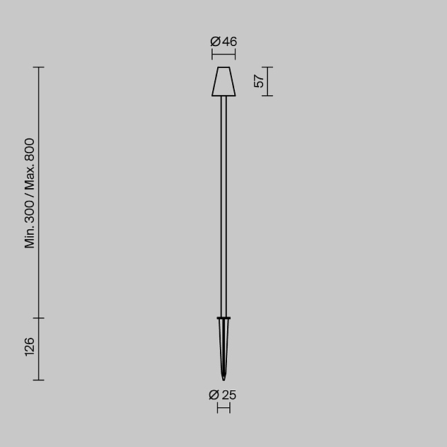 Ландшафтный светильник Maytoni Outdoor O504FL-L1B3K1 Фото № 2