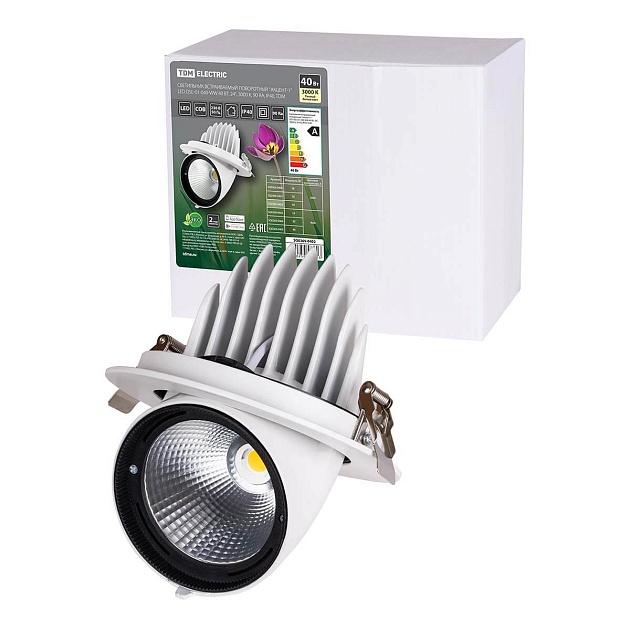 Встраиваемый светодиодный светильник TDM Electric Акцент-1DSL-01-040-WW SQ0369-0402 фото 