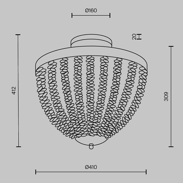 Потолочный светильник Maytoni MOD440CL-03BS Фото № 3