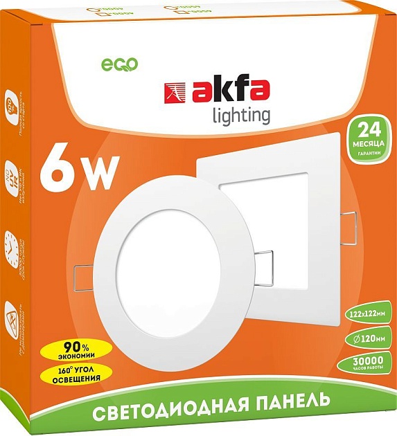 Встраиваемая светодиодная панель Akfa Lighting AK-LPS FLLPR00000023 Фото № 2