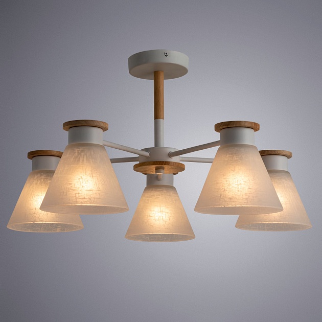 Потолочная люстра Arte Lamp Tyler A1031PL-5WH фото 5