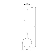 Подвесной светильник Elektrostandard Grollo 50120/1 белый 4690389187155 1