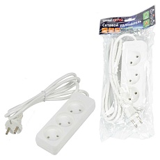 Удлинитель Uniel Ultra 3гн х 2м б/з S-CU3-2 White UL-00009981 2