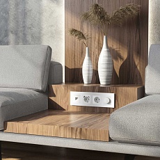 Рамка Werkel Senso на 4 поста белый стекло soft-touch W0043101 4690389200458 1