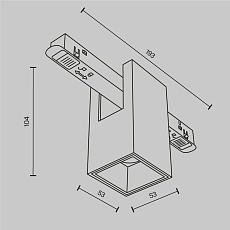 Трековый светодиодный светильник Maytoni Technical Magnetic Exility Alfa TR121-2-7W3K-BS 1