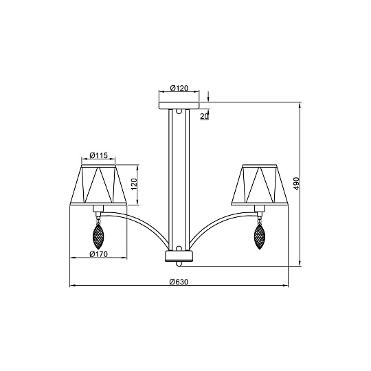 Потолочная люстра Vele Luce Sinfonia VL4184L06 изображение 5 Потолочная люстра Vele Luce Sinfonia VL4184L06 Фото № 5