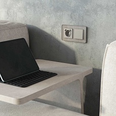 Выключатель одноклавишный проходной (дымчатый) W1212004/ a069449 2