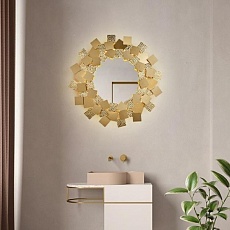 Зеркало Art Home Decor Sun 9550W/RS-D600 BR 60 см Латунный 1