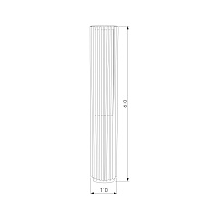Садово-парковый светильник Elektrostandard Entero (35189/F) 3000K черный a072080 1