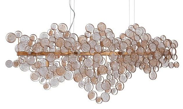 Подвесной светильник Crystal Lux Deseo SP15 L1400 Gold Фото № 2