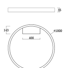 Потолочный светодиодный светильник Maytoni Rim MOD058CL-L65BS4K 1