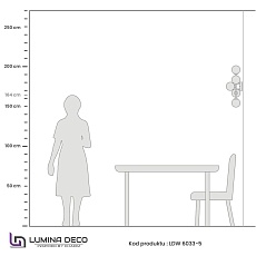 Настенный светильник Lumina Deco Marsiada LDW 6033-5 CHR 2