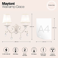 Бра Maytoni Grace ARM247-02-G 1