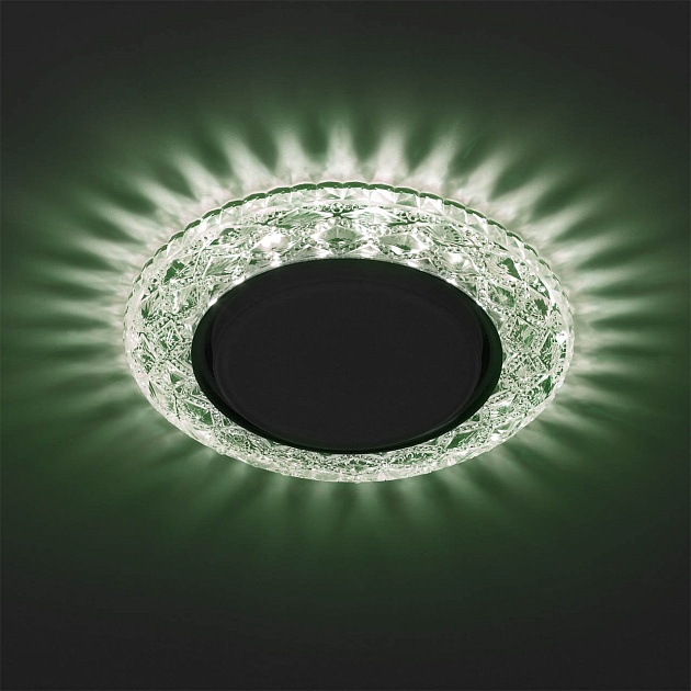 Точечный светильник ЭРА с подсветкой DK LD24 GR/WH Б0029634 фото 2