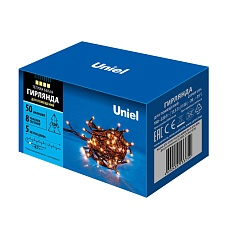 Светодиодная гирлянда Uniel 220V теплый белый UDL-S0500-050/DGA Warm White IP20 Mini UL-00007189 4