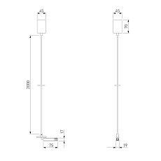 Подвесной комплект Elektrostandard Brass Line 85009/00 a069703 1