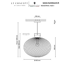 Подвесной светильник Lucia Tucci Industrial 1829.1 1