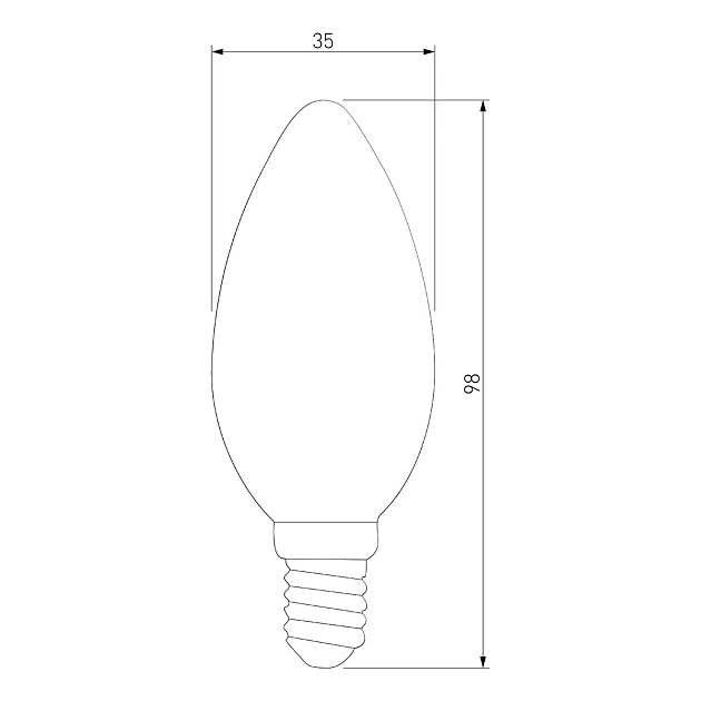 Лампа светодиодная филаментная Elektrostandard BLE1426 E14 9W 4200K прозрачная a050132 фото 2