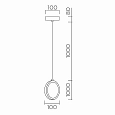 Подвесной светильник LED4U L7108-150 GD 3