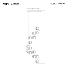 Подвесная светодиодная люстра ST Luce Talisman SL6121.403.07 1