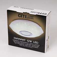Настенно-потолочный светодиодный светильник Citilux Диамант Хром CL713B10 1