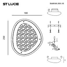 Настенный светодиодный светильник ST Luce Enigma SL6018.203.15 1