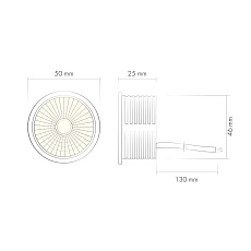 Светодиодный модуль Denkirs Slim LED DK3000-8W dim 4