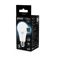 Лампа светодиодная Gauss E27 12W 4100K матовая 102502212 3