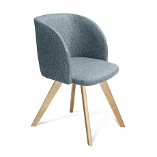 Кресло Sheffilton SHT-ST33/S39 синий лед/прозрачный лак 1340145202