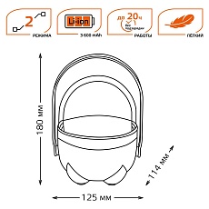 Кемпинговый светодиодный фонарь Gauss GF001 3