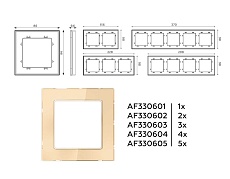 Рамка AMBRELLA VOLT AF330603 1