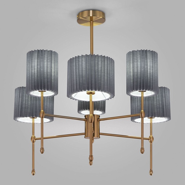 Подвесная люстра Eurosvet Notturno 60162/6 латунь изображение 5 Подвесная люстра Eurosvet Notturno 60162/6 латунь Фото № 5