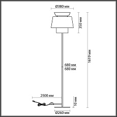 Торшер Odeon Light KRESSA 4992/1FA 1