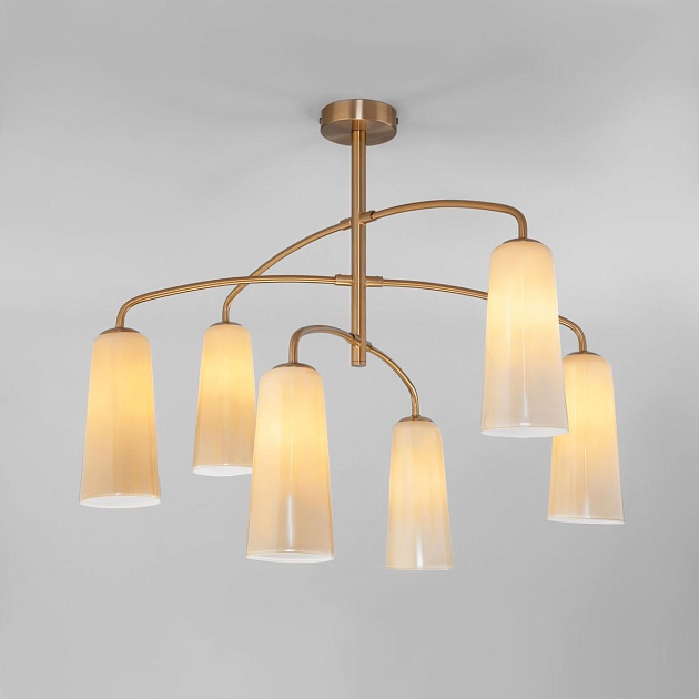 Подвесная люстра Eurosvet Omber 70137/6 латунь Фото № 1