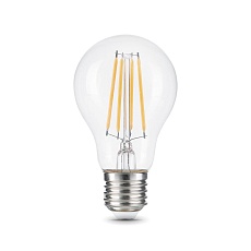 Лампа светодиодная филаментная Gauss E27 12W 4100K прозрачная 102902212