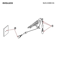 Настольная лампа Evoluce Gavi SLE115304-01 1