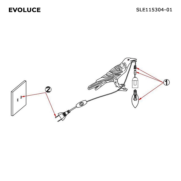 Настольная лампа Evoluce Gavi SLE115304-01 изображение 2 Настольная лампа Evoluce Gavi SLE115304-01 Фото № 2