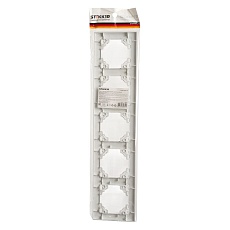 Рамка 5-постовая Stekker Эрна белый PFR00-9005-01 39620 2