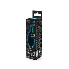 Лампа светодиодная диммируемая Gauss филаментная E14 5W 4100К прозрачная 104801205-D 2